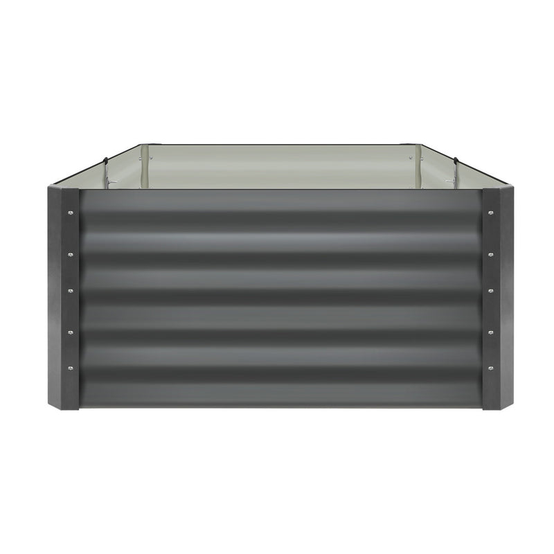 Livsip Garden Raised Bed x2 Galvanised Steel 120x80x45CM