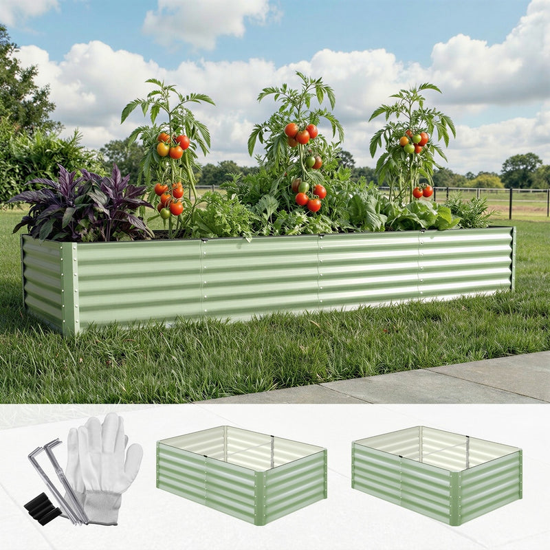 Livsip Garden Bed 320x80x45CM Raised Container Planter Box Green