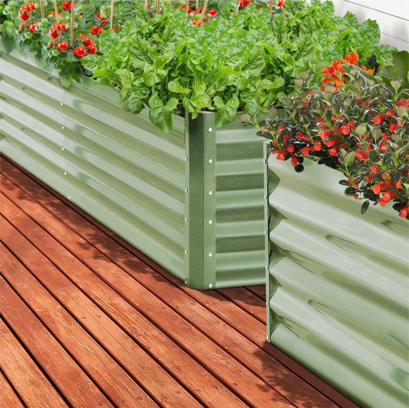 Livsip Garden Bed 320x80x45CM Raised Container Planter Box Green