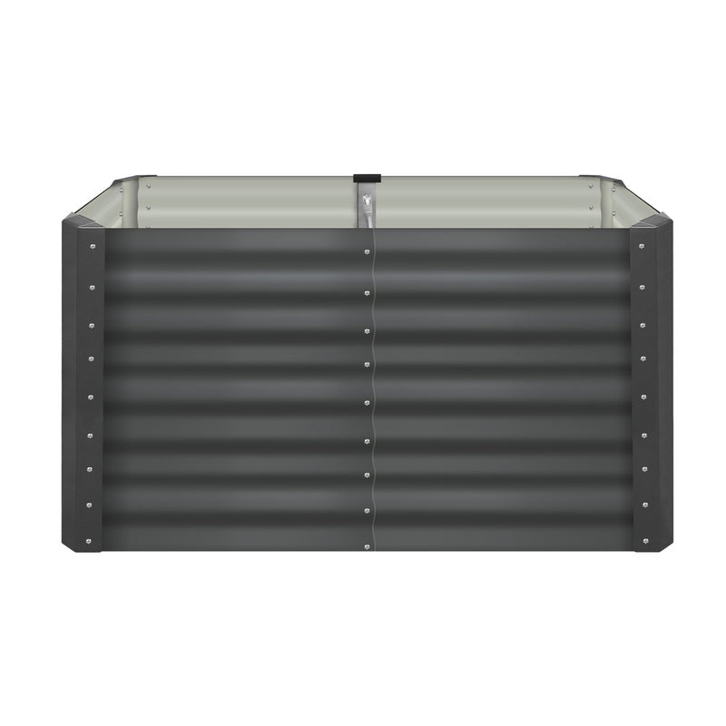 Livsip Garden Bed x 2 Galvanised Steel 120x80x73CM