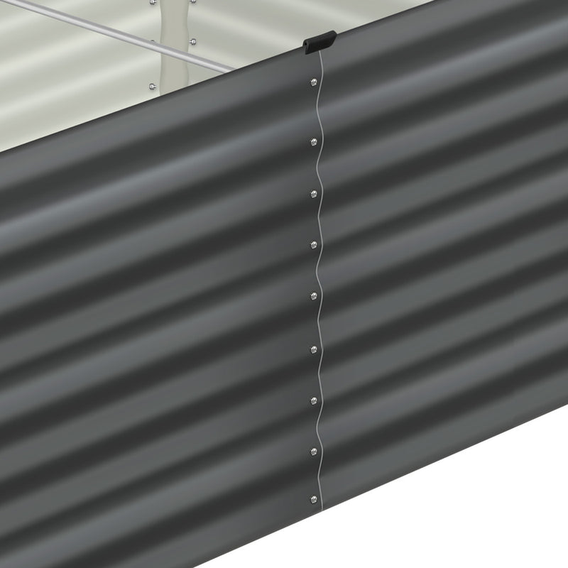 Livsip Garden Bed x 2 Galvanised Steel 120x80x73CM