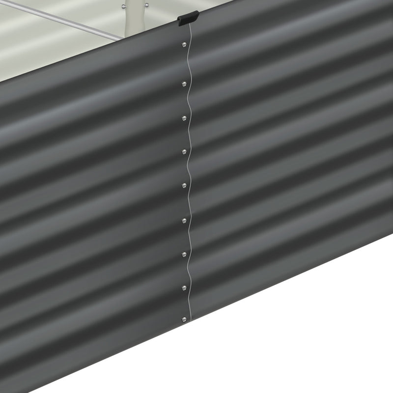 Livsip 160x80x73cm Garden Bed Galvanised Steel 4pcs