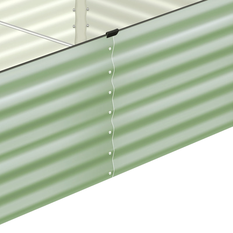 Livsip 9 In 1 Garden Bed Modular Container Galvanised Steel 40CM High
