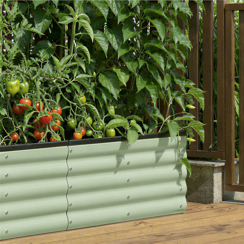 Livsip 9 In 1 Garden Bed Modular Container Galvanised Steel 40CM High