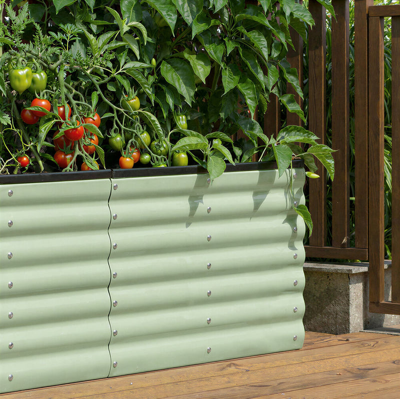 Livsip 9 In 1 Garden Bed Modular Container Galvanised Steel 56CM High