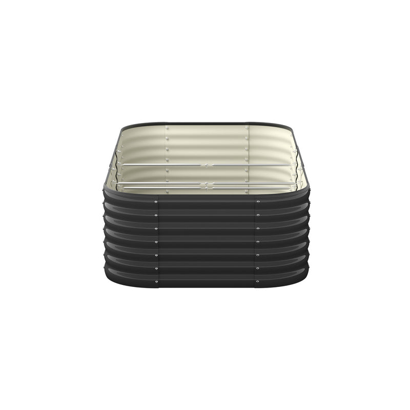 Livsip 9-IN-1 Raised Garden Bed Oval Galvanised Steel 56CM H