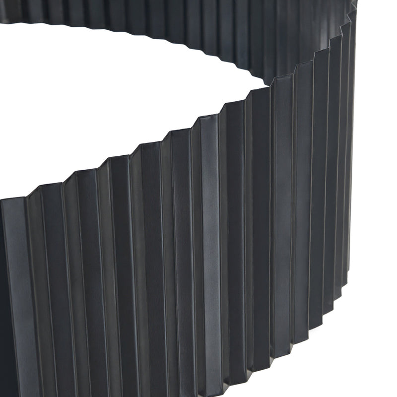 Livsip Garden Edging 10mx30cm Lawn Edge Border Fence Steel Black