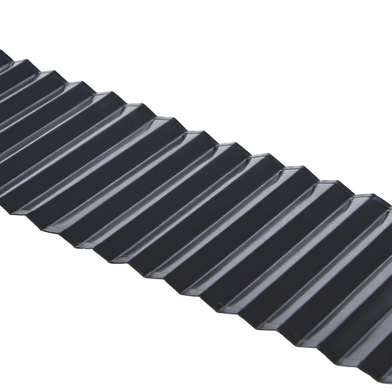 Livsip Garden Edging 20mx15cm Lawn Edge Border Fence Steel Black
