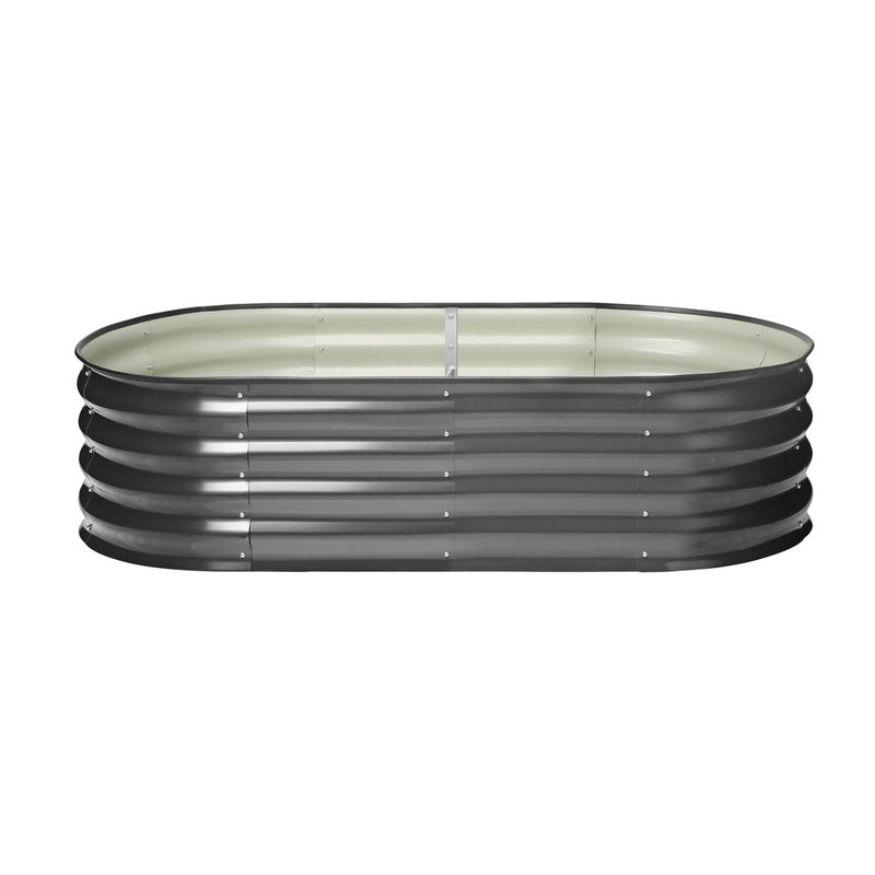 Livsip Galvanised Raised Garden Bed Steel Vegetable Planter 160X80X42CM