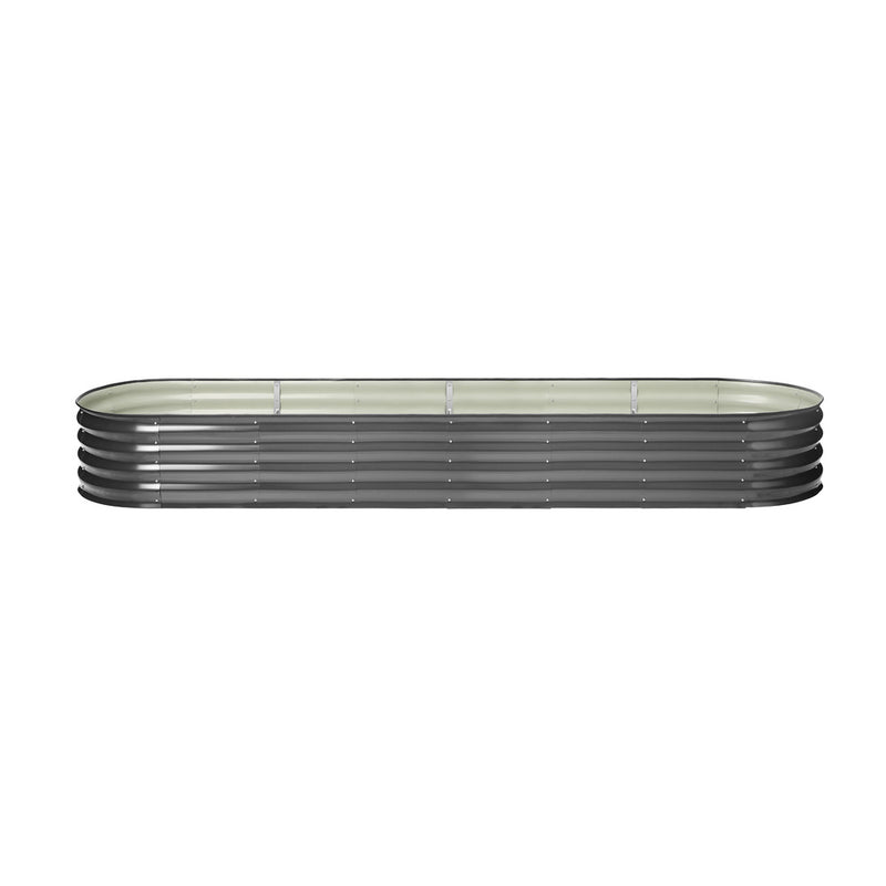 Livsip 3X Garden Bed Galvanised Raised Garden Bed 320X80X42CM