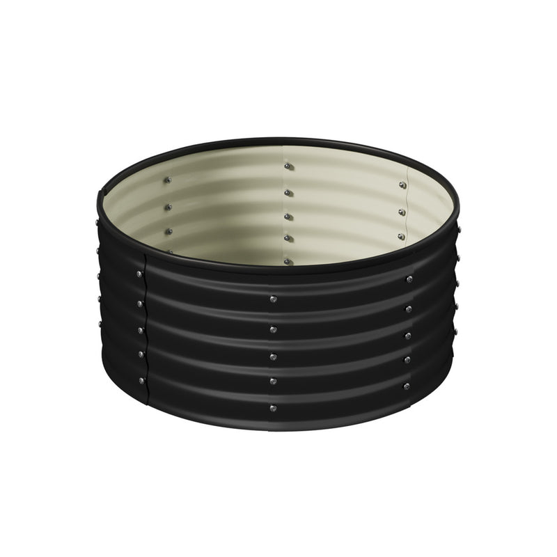 Livsip Garden Bed 90x45cm Galvanised Steel Round