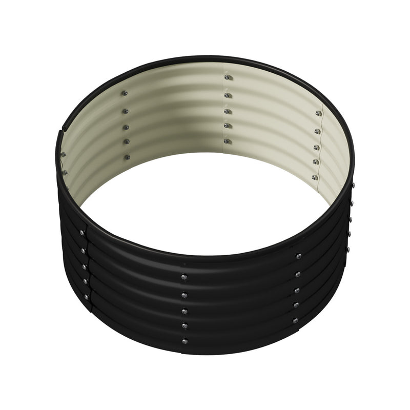 Livsip Garden Bed 90x45cm Galvanised Steel Round
