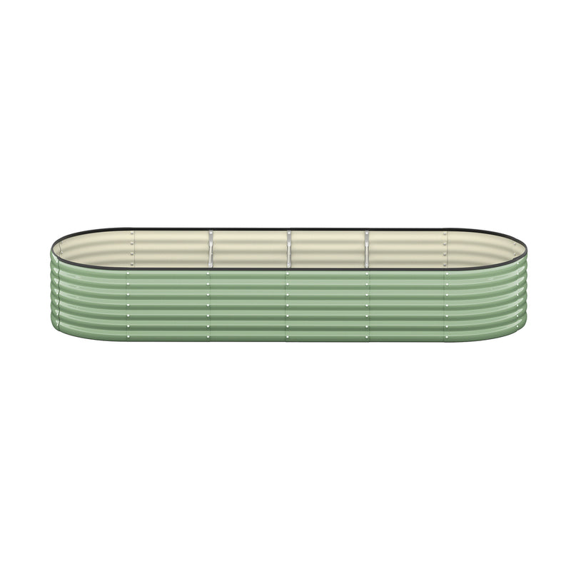 Livsip 3x Garden Bed 240x80x56cm Planter Box Raised Container Galvanised Green
