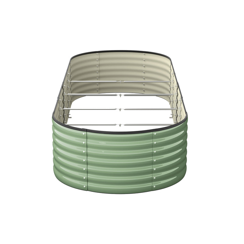 Livsip 3x Garden Bed 240x80x56cm Planter Box Raised Container Galvanised Green