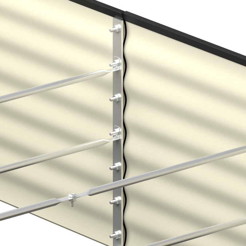 Livsip Raised Garden Bed 240X80X56cm Galvanised Steel 4pcs