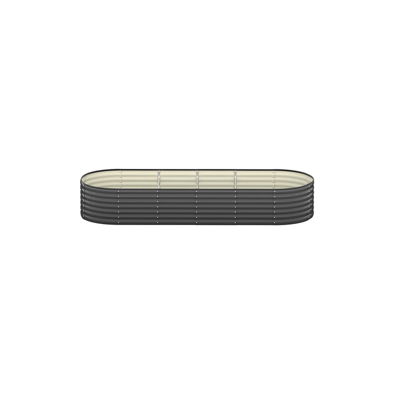 Livsip Raised Garden Bed 240X80X56cm Galvanised Steel 2pcs
