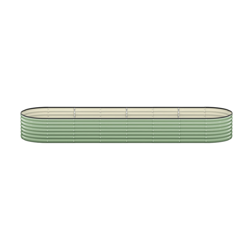 Livsip Garden Bed 320x80x56cm Planter Box Raised Container Galvanised Green