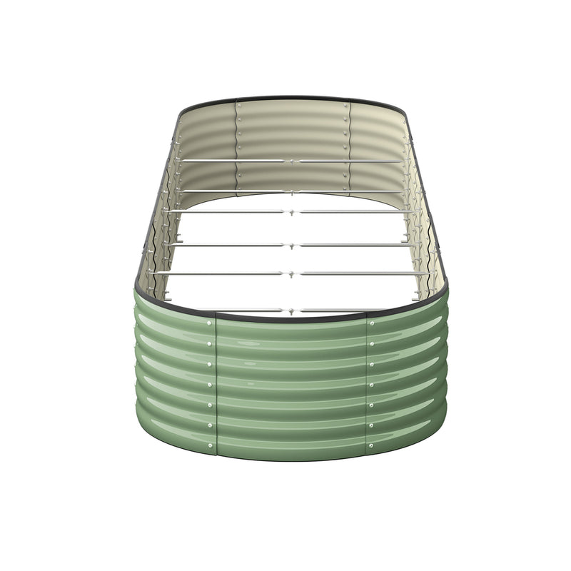 Livsip Garden Bed 320x80x56cm Planter Box Raised Container Galvanised Green