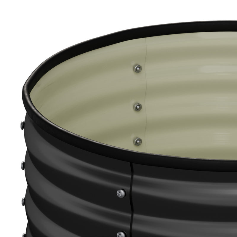 Livsip Garden Bed 80x68cm Galvanised Steel Round