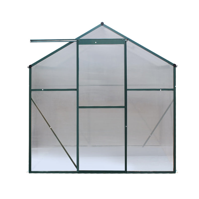 Greenfingers Greenhouse 2.52x1.9x1.83M Aluminium Polycarbonate Green House Garden Shed