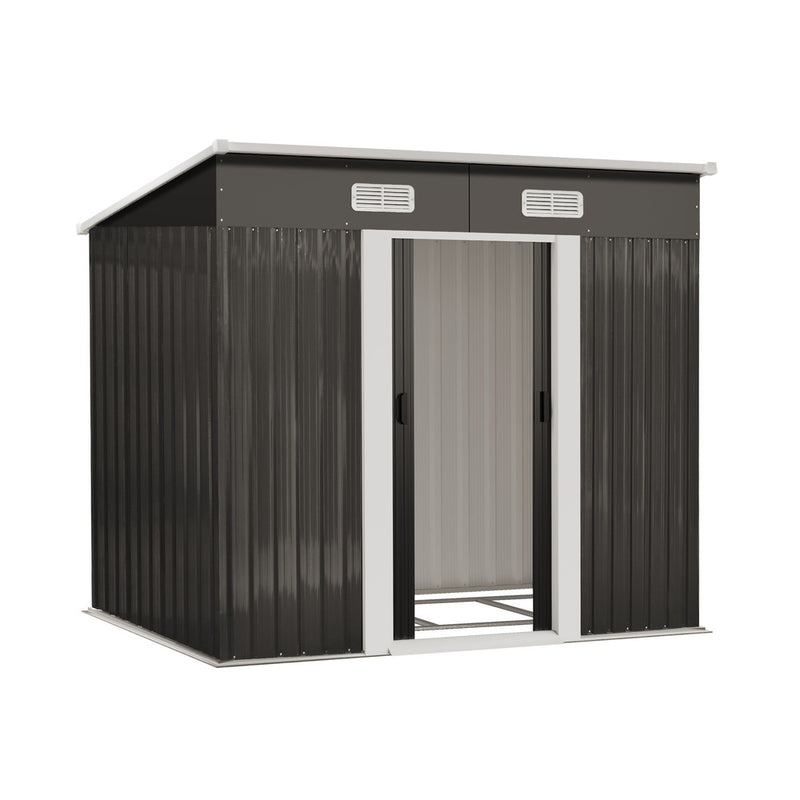 Livsip Garden Shed 1.94x1.21M Workshop Cabin Metal Base