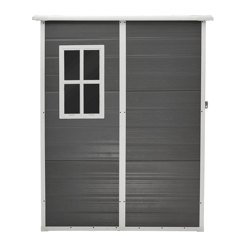 Livsip Garden Shed Outdoor Storage 1.52x1M Workshop Tool House Grey