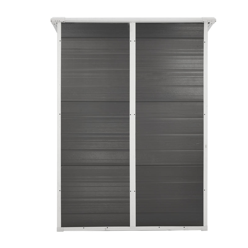 Livsip Garden Shed Outdoor Storage 1.52x1M Workshop Tool House Grey
