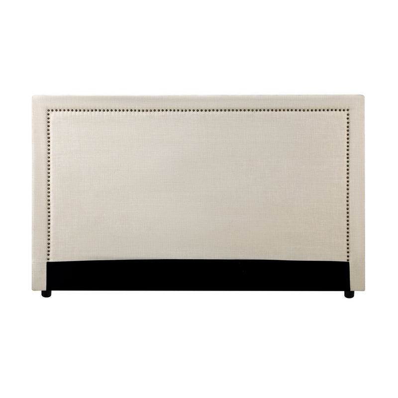 Oikiture King Single Bed Headboard Bedhead Beige