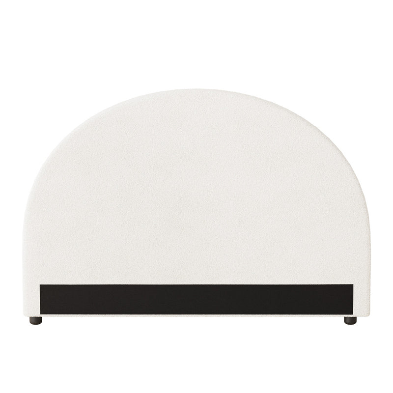 Oikiture Bed Head Double Size Headboard Boucle White