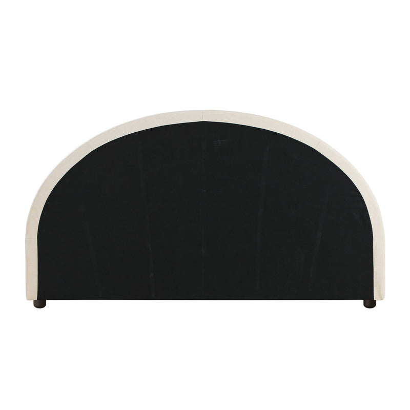 Oikiture Bed Head King Size Headboard Fabric Beige