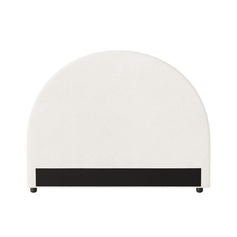 Oikiture Bed Head King Single Headboard Boucle White
