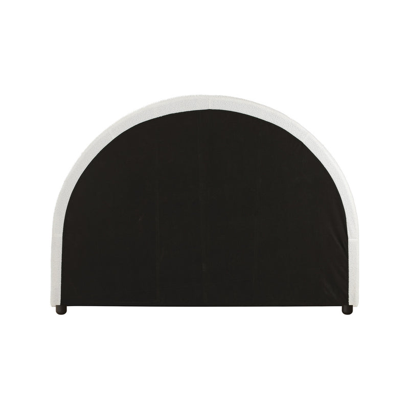 Oikiture Bed Head King Single Headboard Boucle White