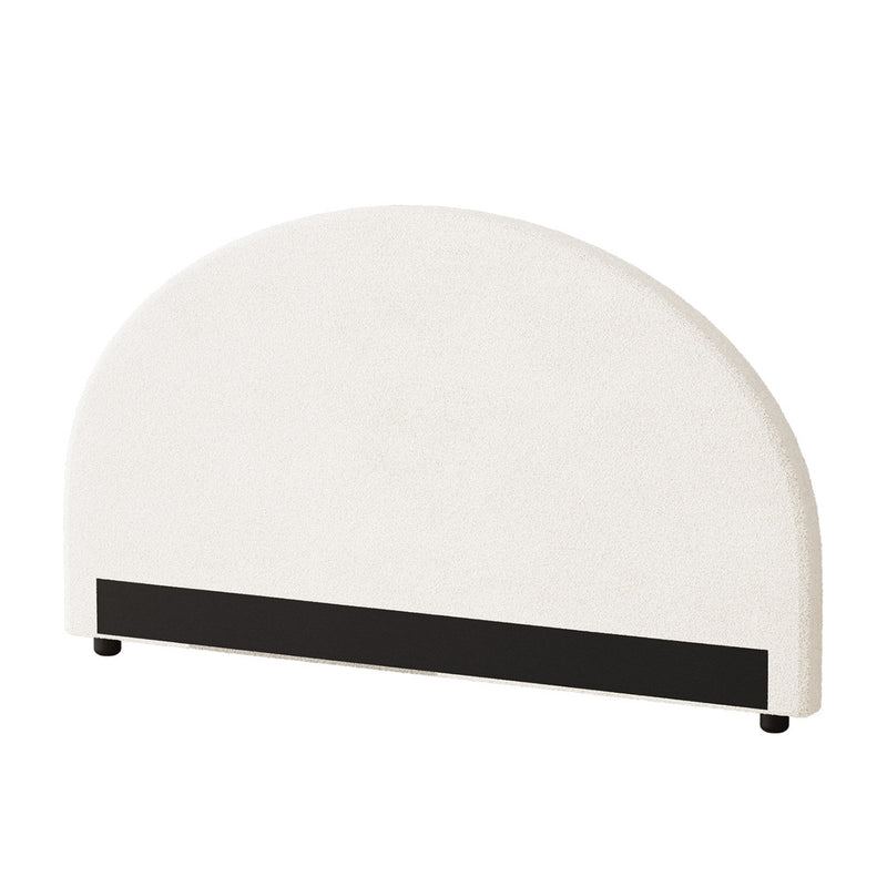 Oikiture Bed Head Queen Size Headboard Boucle White