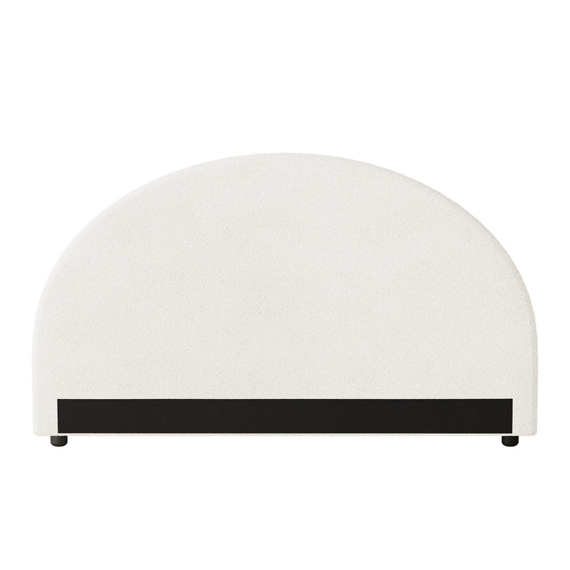 Oikiture Bed Head Queen Size Headboard Boucle White