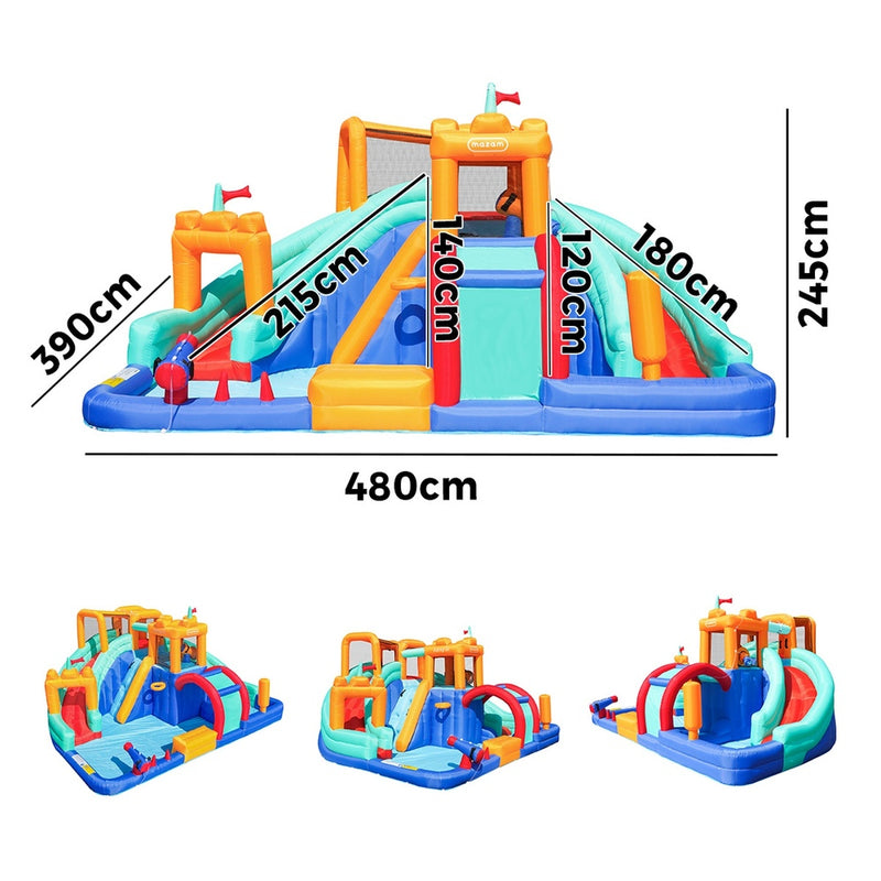 Airmyfun Inflatable Water Park Kids Giant Bouncy Castle Pool Slide