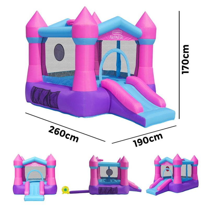 AirMyFun Inflatable Bouncy Castle Kids Dry Jump Slide Bounce House