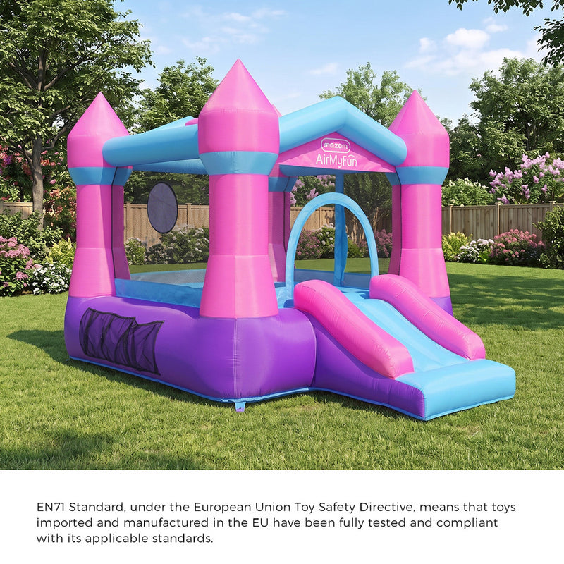 AirMyFun Inflatable Bouncy Castle Kids Dry Jump Slide Bounce House