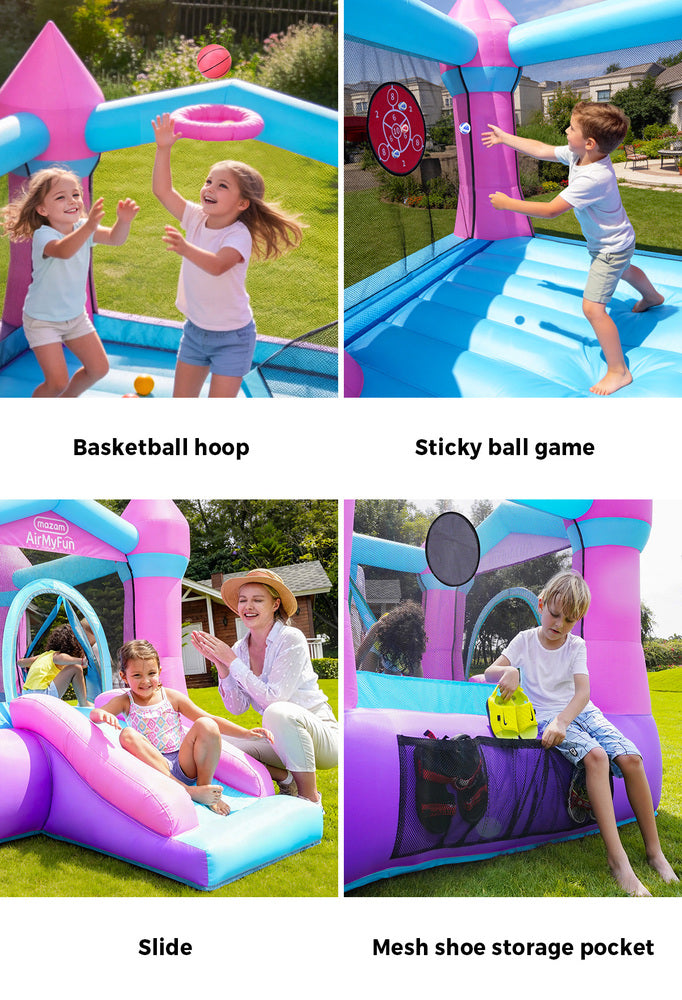 AirMyFun Inflatable Bouncy Castle Kids Dry Jump Slide Bounce House
