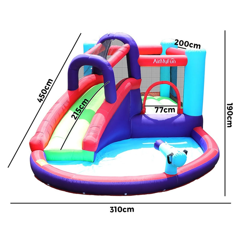 AirMyFun Inflatable Water Slide Bounce House 6 Play Zones