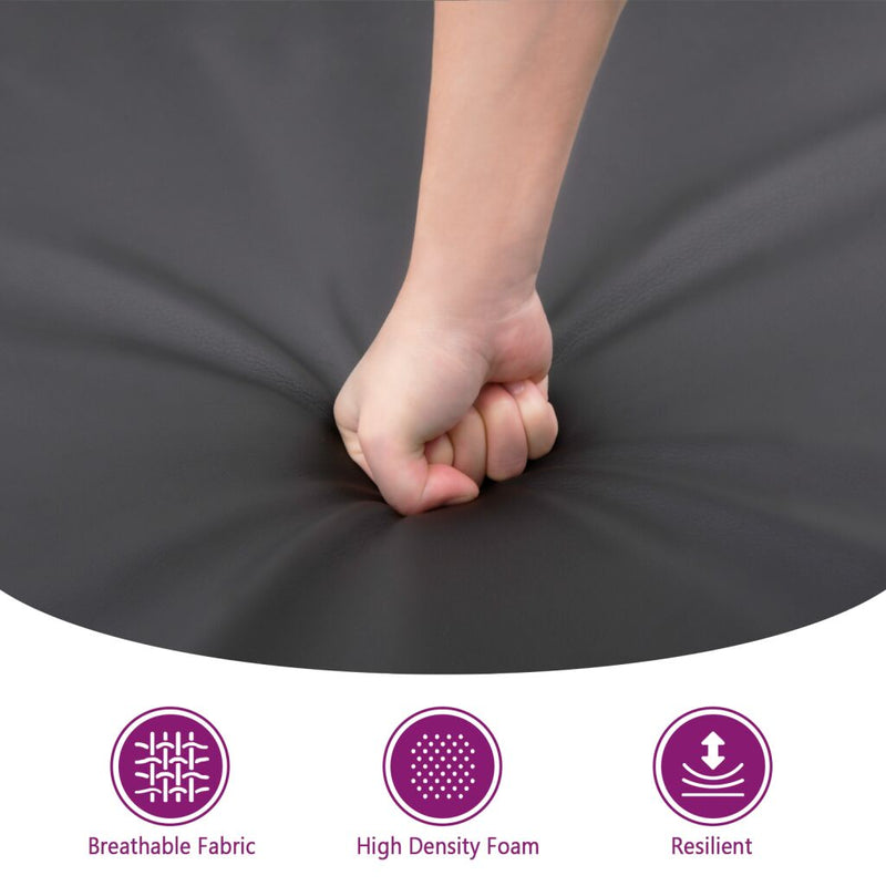 vidaXL Footstool Black 70x55x41 cm Faux Leather