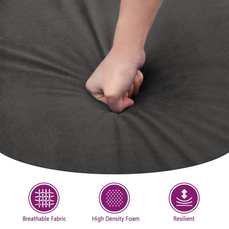 vidaXL Footstool Dark Grey 70x55x41 cm Velvet
