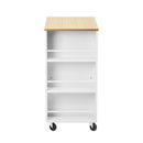 Oikiture Kitchen Island Trolley Rolling Serving Cart