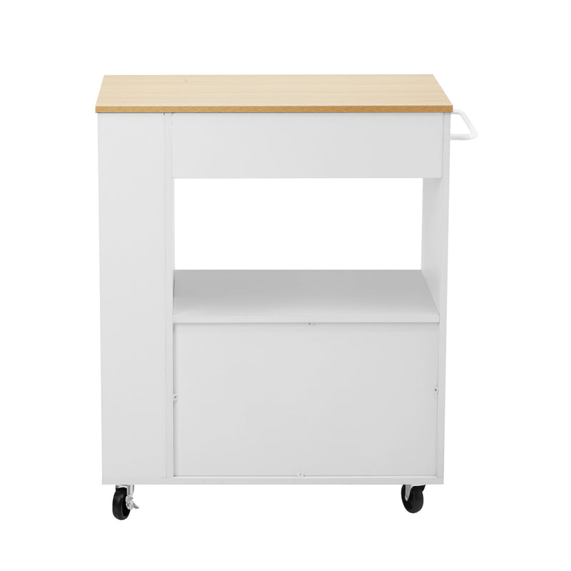 Oikiture Kitchen Island Trolley Rolling Serving Cart