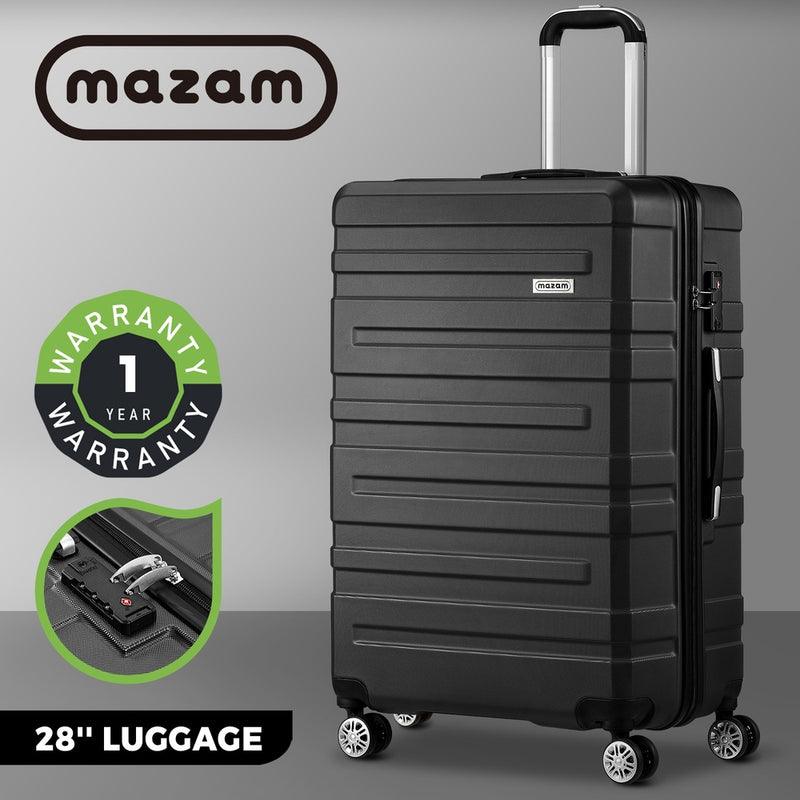 Mazam 28" Luggage Set TSA Lock Hard Case Black