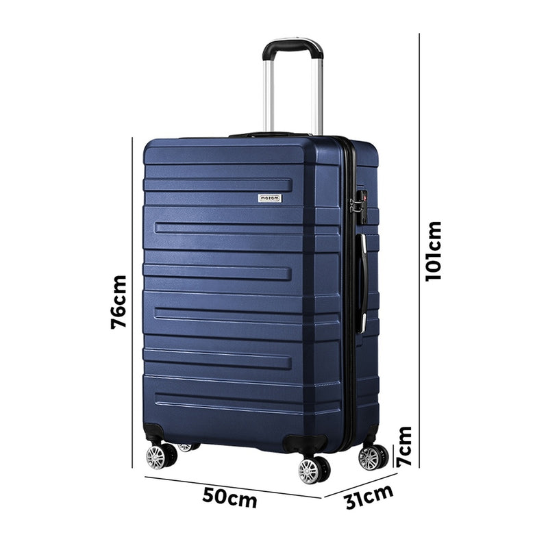 Mazam 28" Luggage Set TSA Lock Hard Case Navy