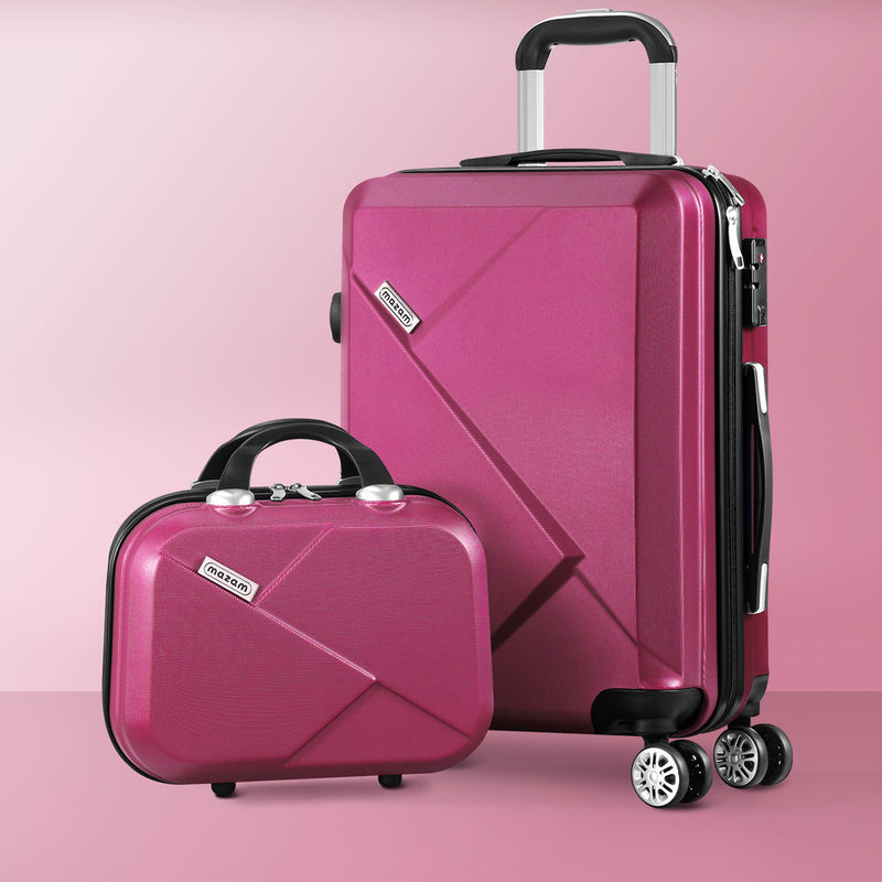 Mazam 28" Luggage Suitcase Trolley Set Travel TSA Lock Red