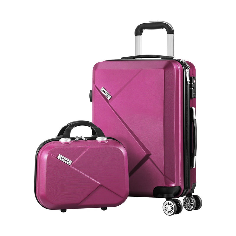 Mazam 28" Luggage Suitcase Trolley Set Travel TSA Lock Red
