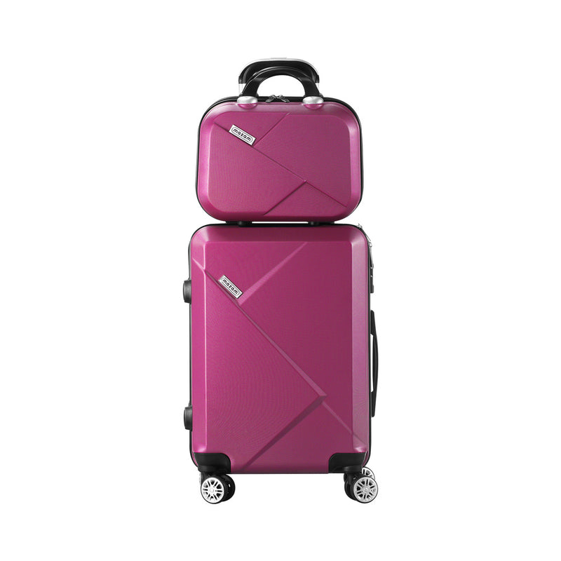Mazam 28" Luggage Suitcase Trolley Set Travel TSA Lock Red