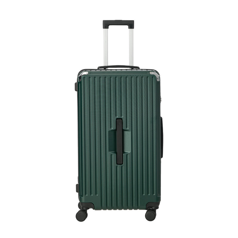 Mazam 28" Luggage Suitcase TSA Lock Hard Shell Case Cup Holder Green