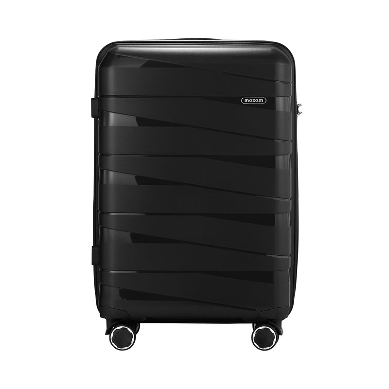 Mazam 28" Luggage Set Travel TSA Lock PP Case Black